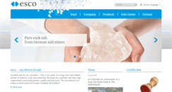 Desktop Screenshot of esco-salt.com